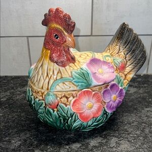 Andrea by Sadek and Jay Wilfred vintage Colorful Ceramic Rooster Art Piece. RARE